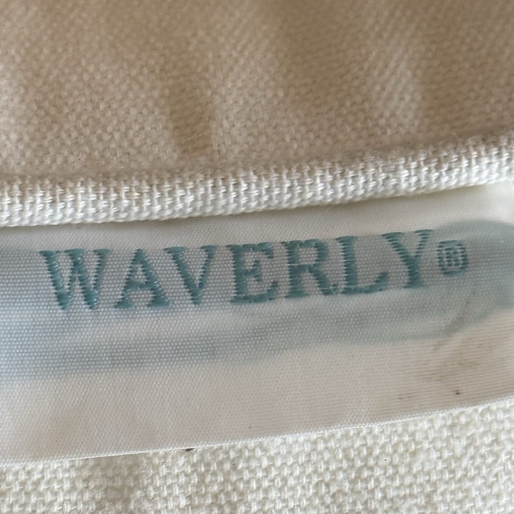 Waverly "Spring Bling" Embroidered Floral Decorative Pillow 15x15 Cottagecore - Picture 5 of 6